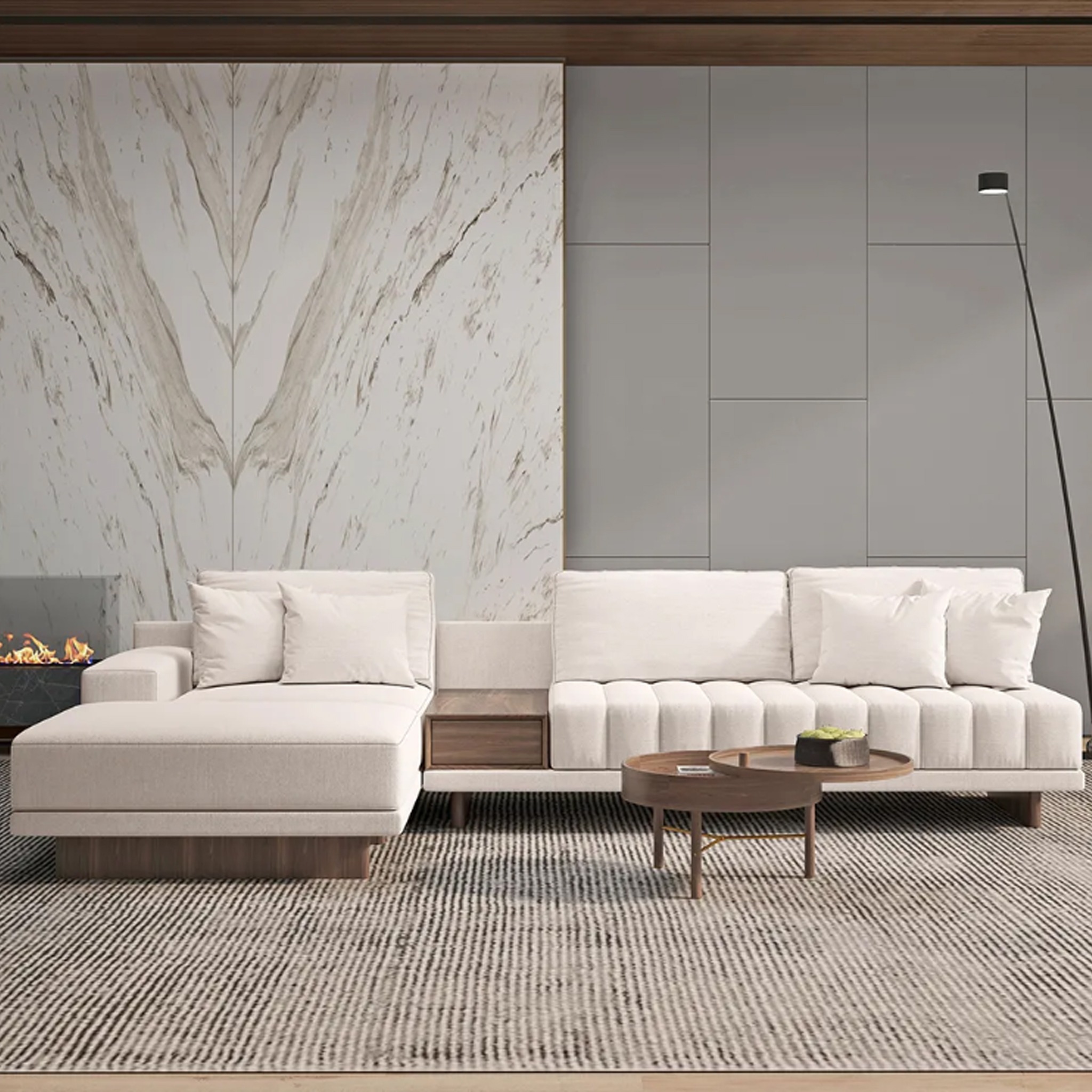 Oak - Corner Sofa